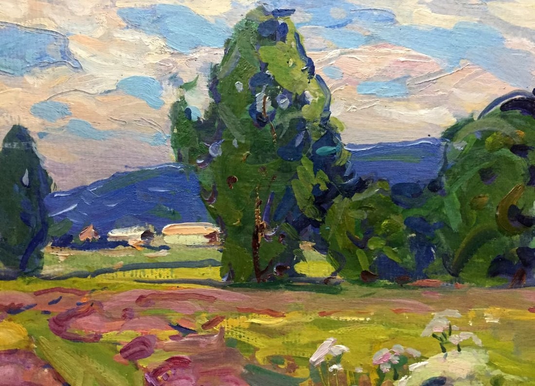 Oil painting Path to the forest Georgy Sergeevich Kolosovsky - 2