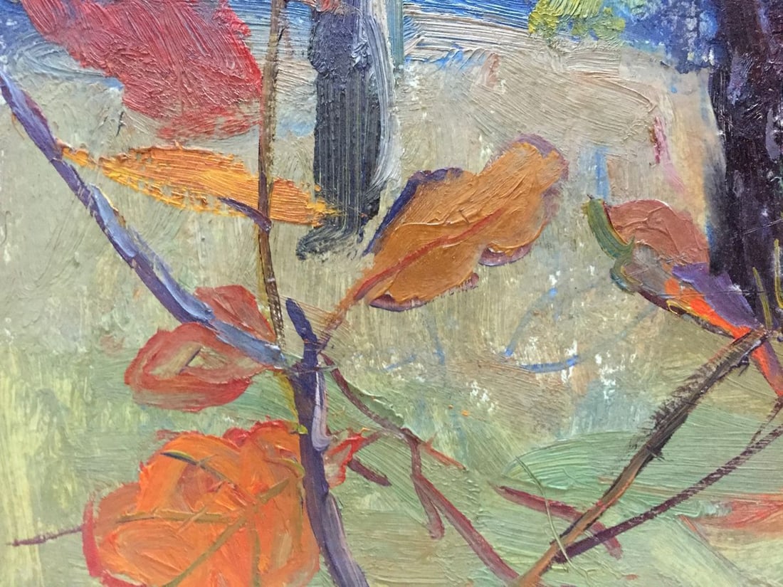 Oil painting Forest landscape Gantman Moisey Faibovich - 9