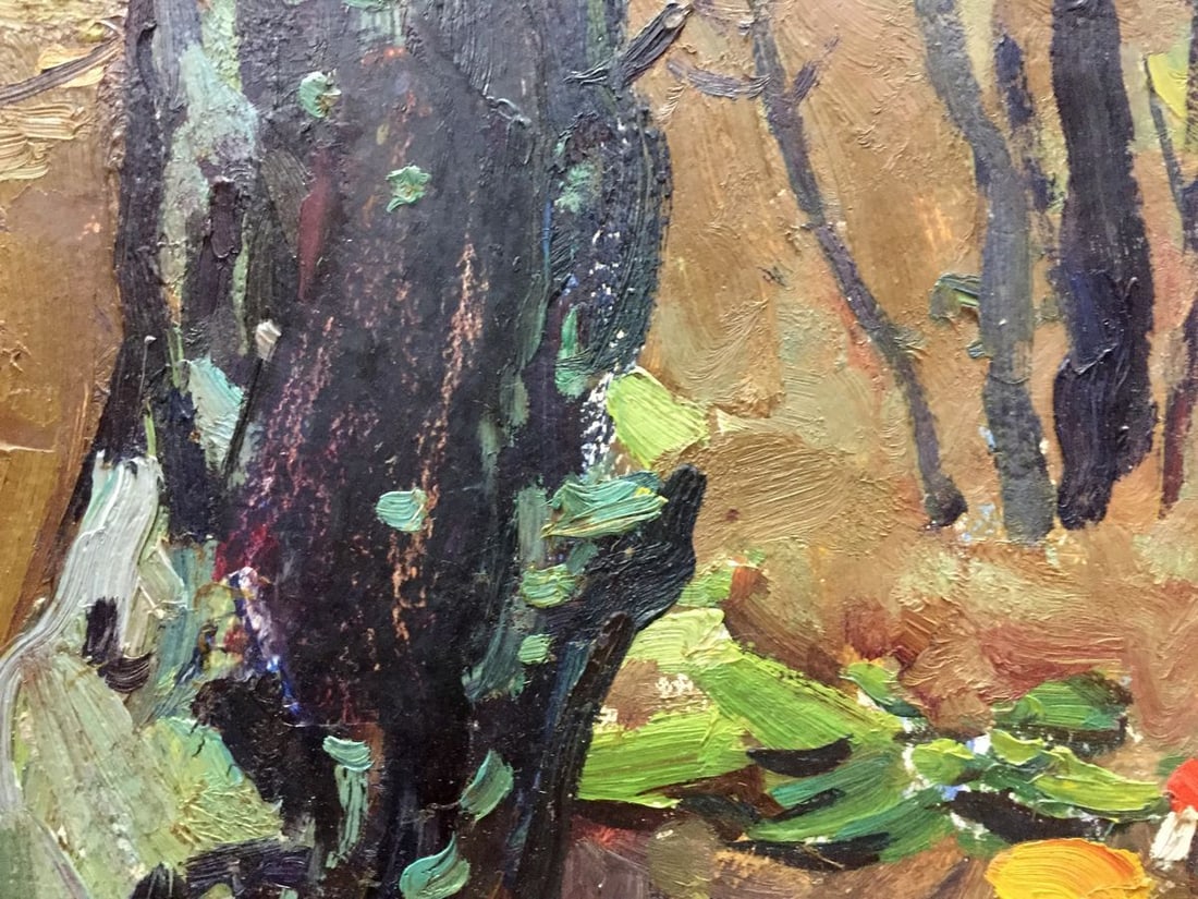 Oil painting Mushroom glade Moses Faybovich Gantman - 3