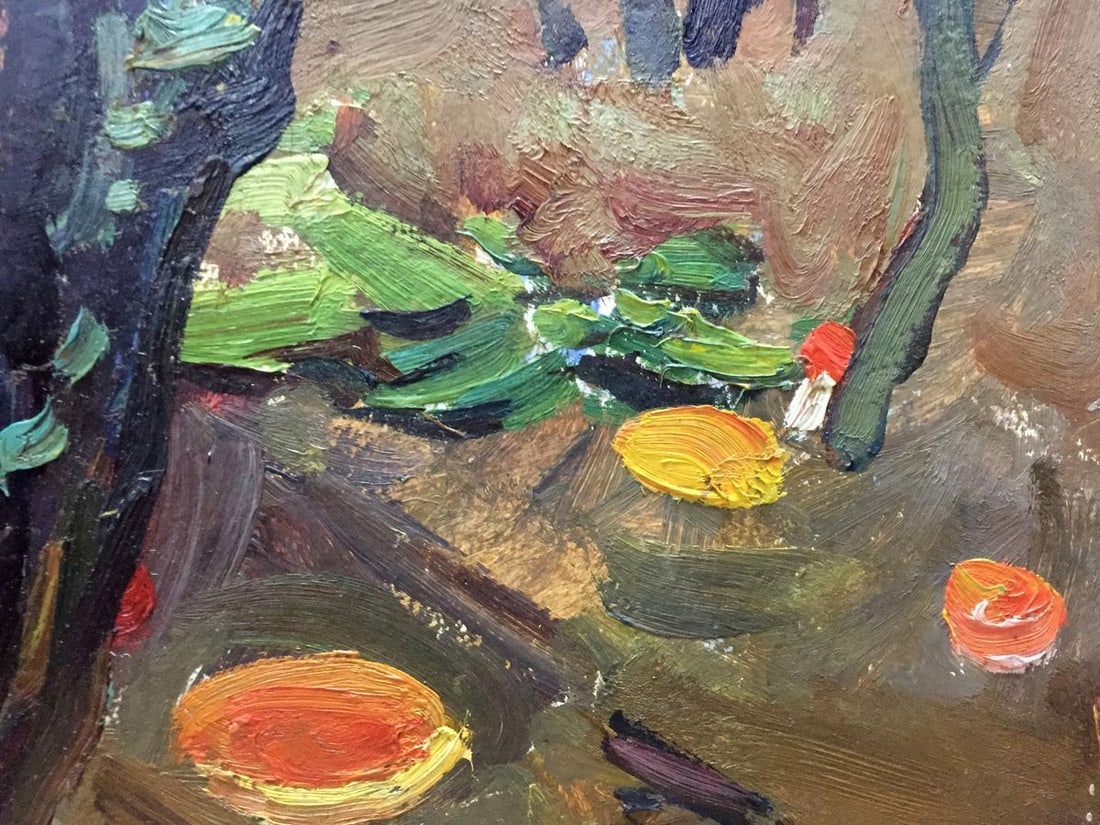 Oil painting Mushroom glade Moses Faybovich Gantman - 4
