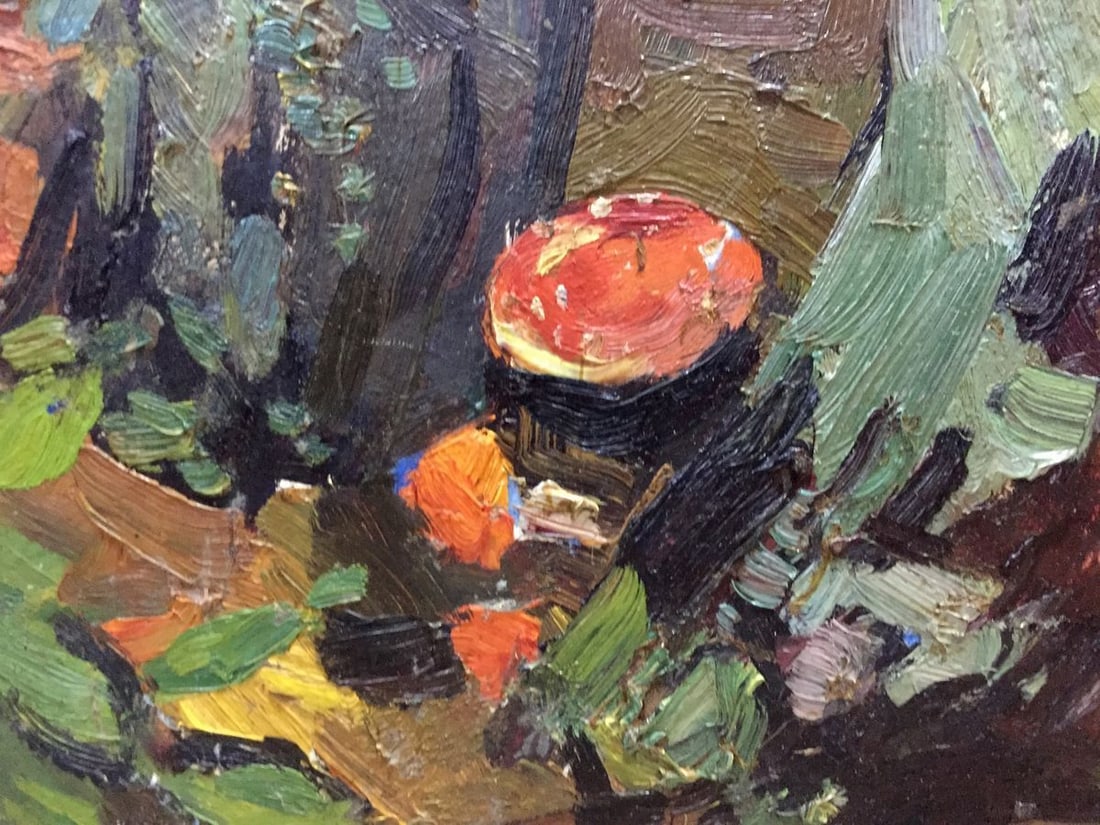 Oil painting Mushroom glade Moses Faybovich Gantman - 6