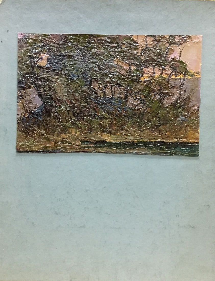 Oil painting Evening is coming: Title: Oil painting Evening is coming Description: NoVern 131 *** ABOUT THIS PAINTING *** * TITLE: "Evening is coming" * SIZE: 19x30 cm/'7.48x11.81 inches' * MEDIUM: oil, cardboard - Artist - Constant