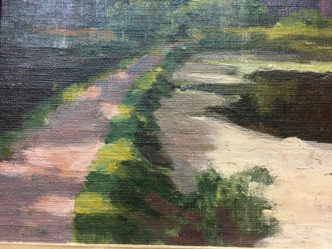 Oil painting Road to the forest - 2