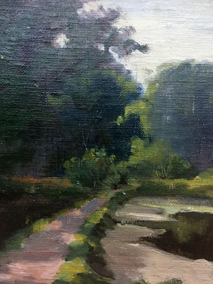Oil painting Road to the forest - 4