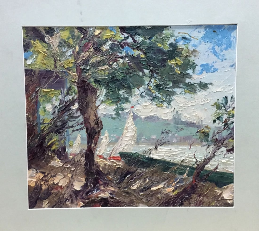 Oil painting Kiev. Wind Priymak B.N.: Title: Oil painting Kiev. Wind Priymak B.N. Description: NoVern 168 *** ABOUT THIS PAINTING *** * TITLE: "Kiev. Wind" * ARTISTS: Priymak B.N. * SIZE: 35x41 cm/'13.77x16.14 inches' * MEDIUM: oil,