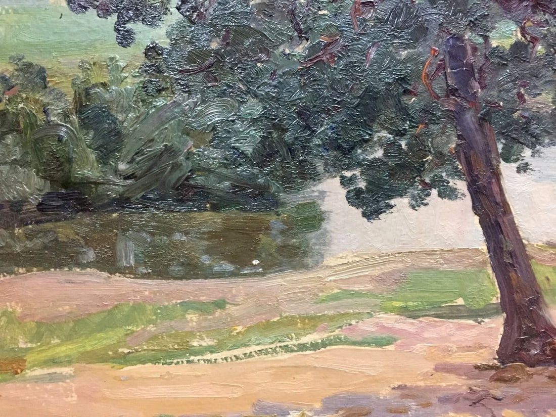Oil painting Forest outskirts - 2