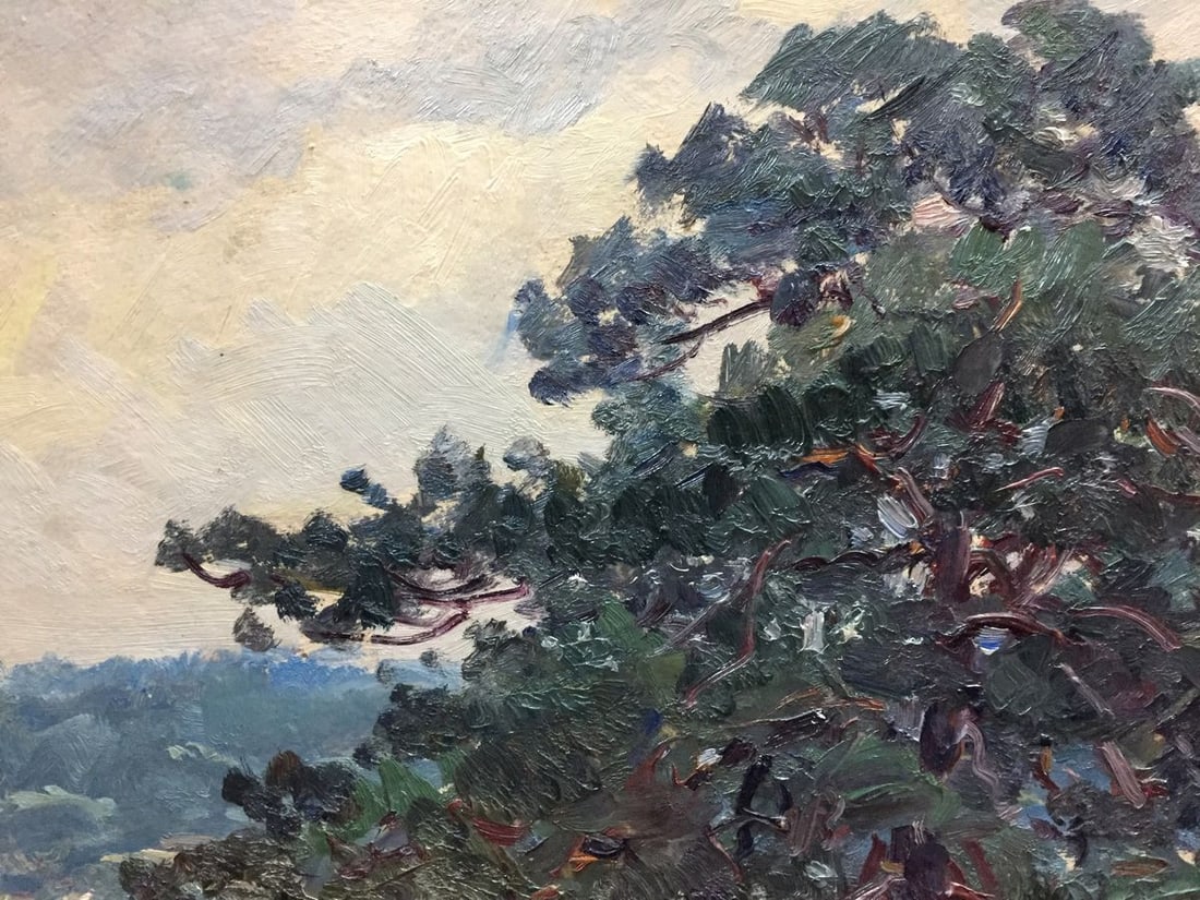 Oil painting Forest outskirts - 4