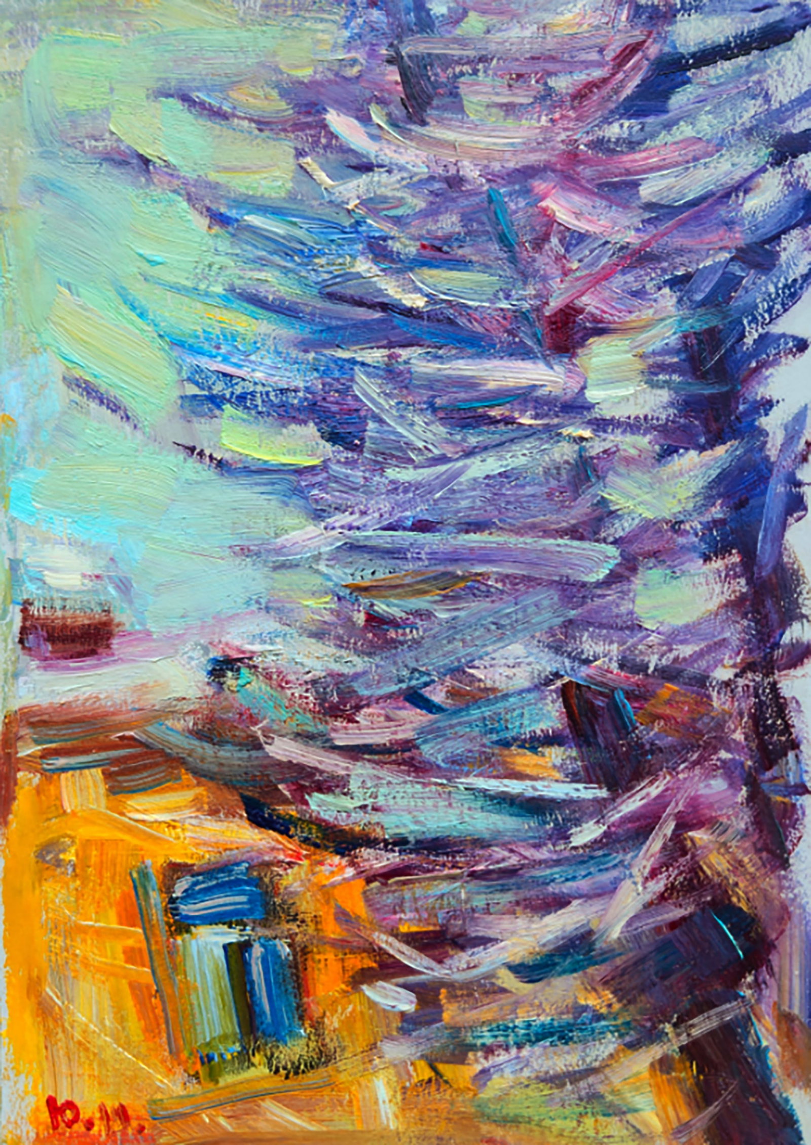 Oil painting Snowy morning outside the window Yuri Shkrob: Title: Oil painting Snowy morning outside the window Yuri Shkrob Description: 46SHKR Painter: Yuri Shkrob Size: 18x13 cm/7.08x5.11 inches Components: oil, cardboard Original painting CONDITION: excell