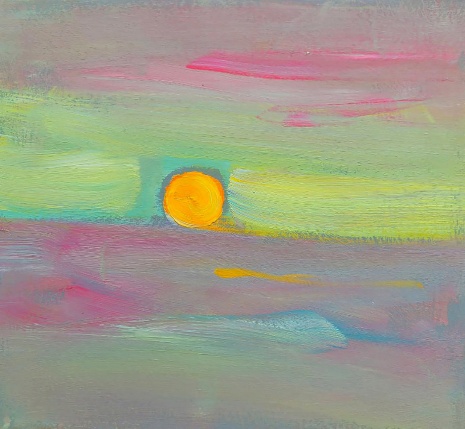 Oil painting The sun of a new day Yuri Shkrob: Title: Oil painting The sun of a new day Yuri Shkrob Description: 49SHKR Painter: Yuri Shkrob Size: 20x18 cm/7.87x7.08 inches Components: oil, cardboard Original painting CONDITION: excellent ARTIST: 