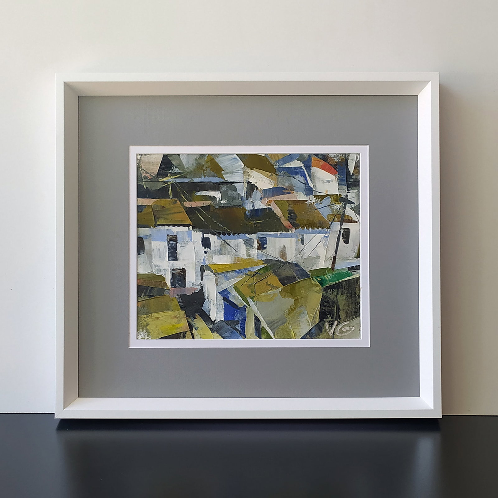 Oil painting Mirror street of the city Volodymyr Gluhomanyuk - 2