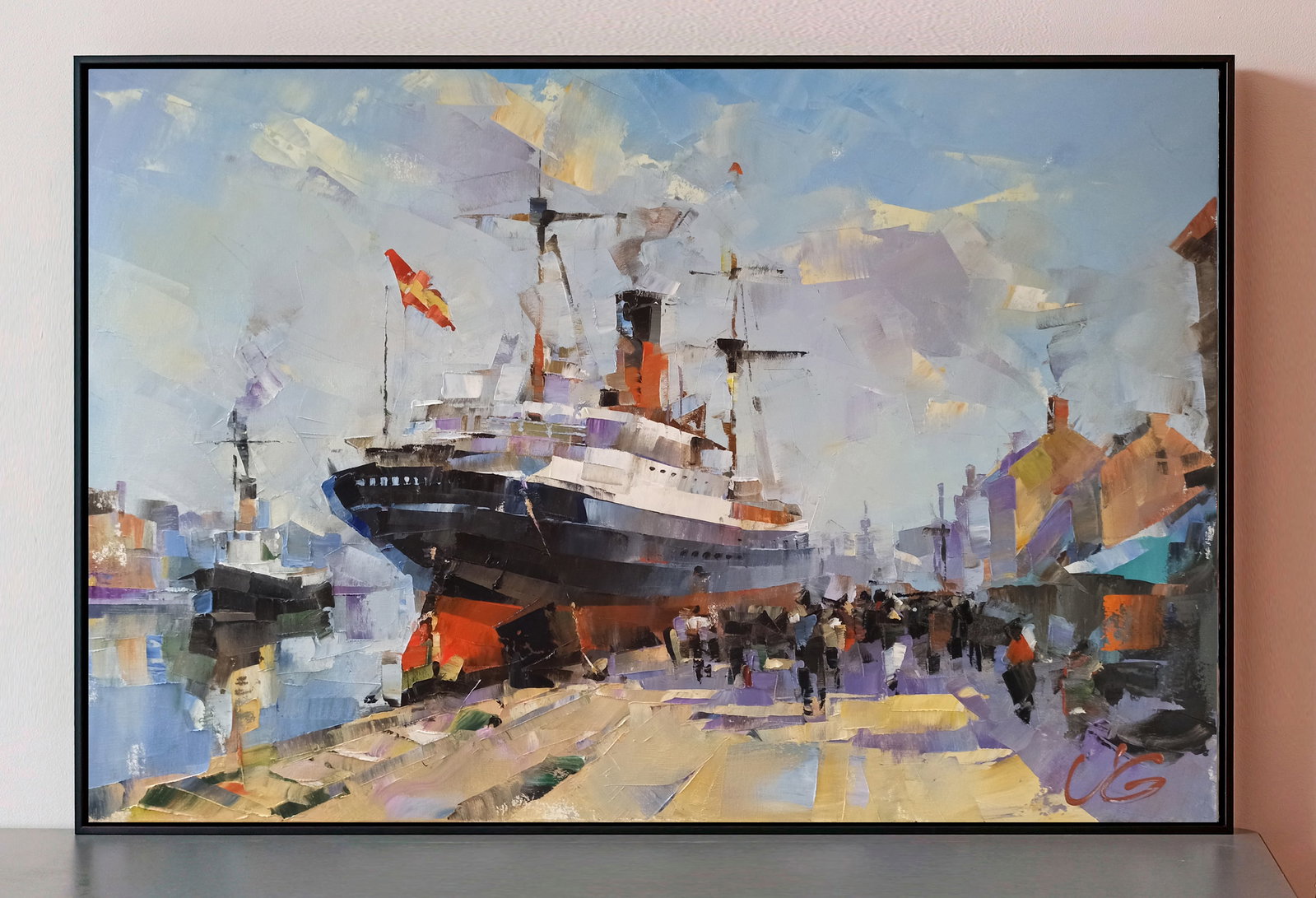 Oil painting Daily hustle and bustle Volodymyr Gluhomanyuk - 2