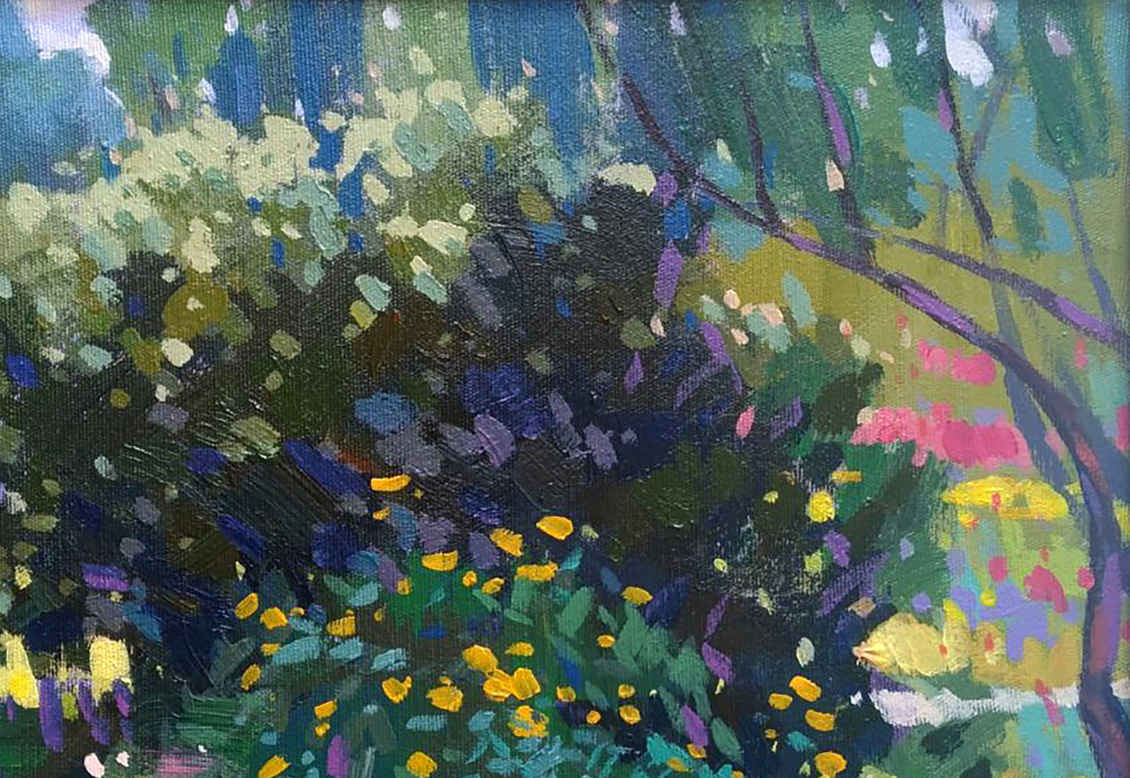Acrylic painting In the old park Serhii Kachyn - 3