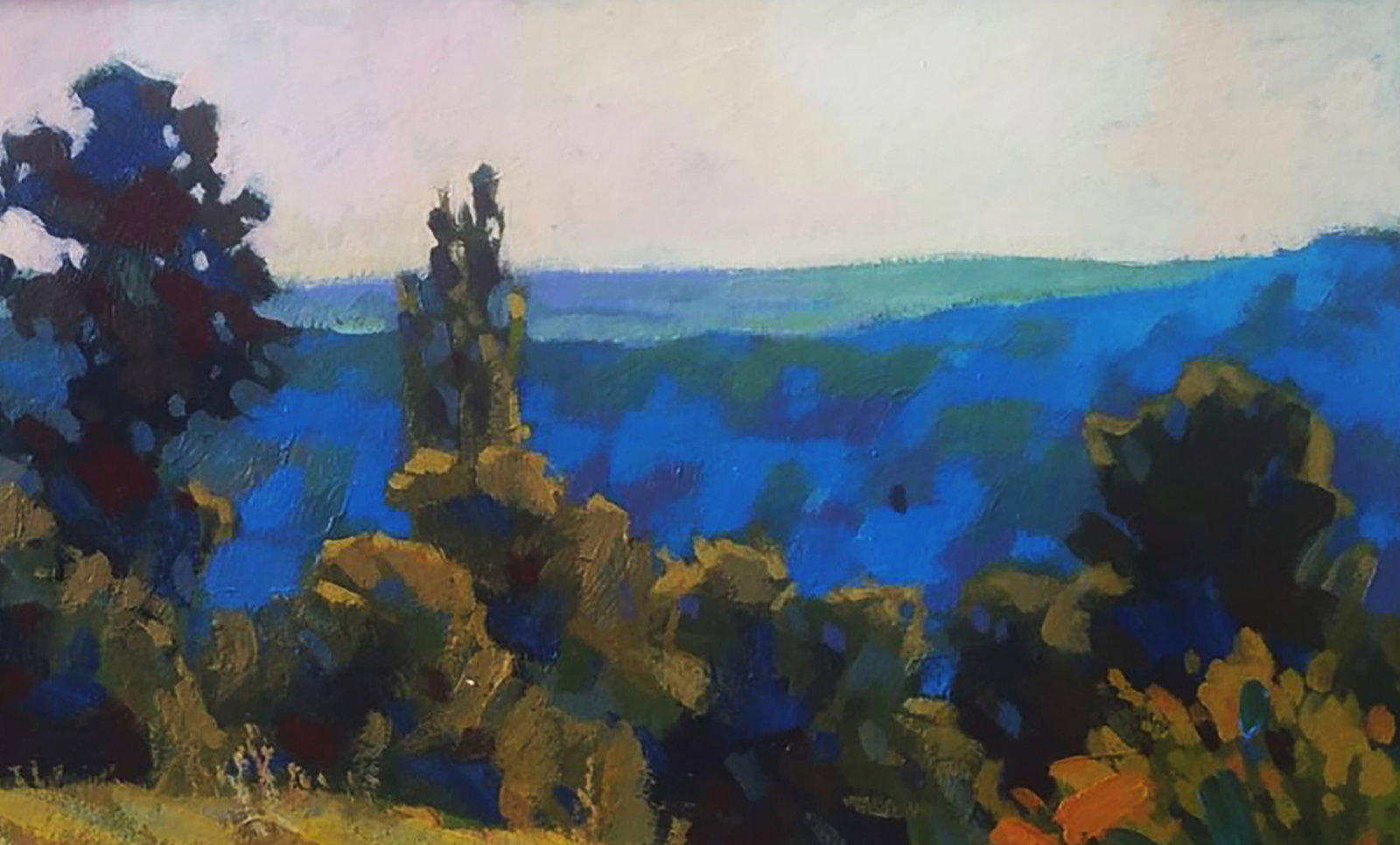 Acrylic painting It's getting dark Serhii Kachyn - 3