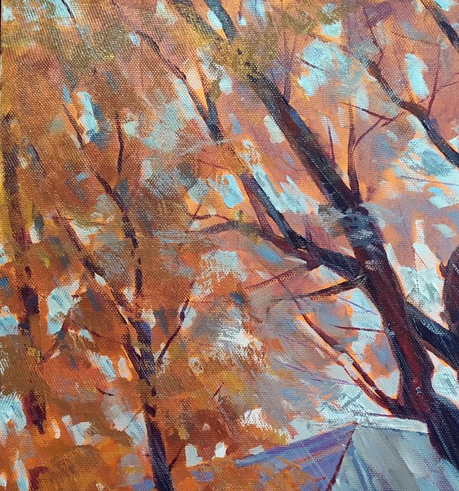 Acrylic painting Autumn rain Serhii Kachyn - 2
