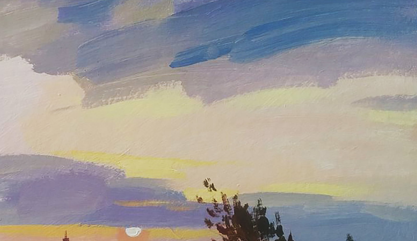 Acrylic painting On the Sunset Serhii Kachyn - 3