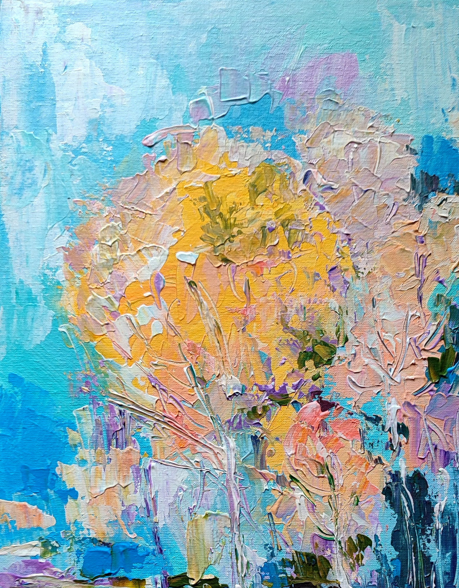 Acrylic painting Spring Olena Kirik - 2