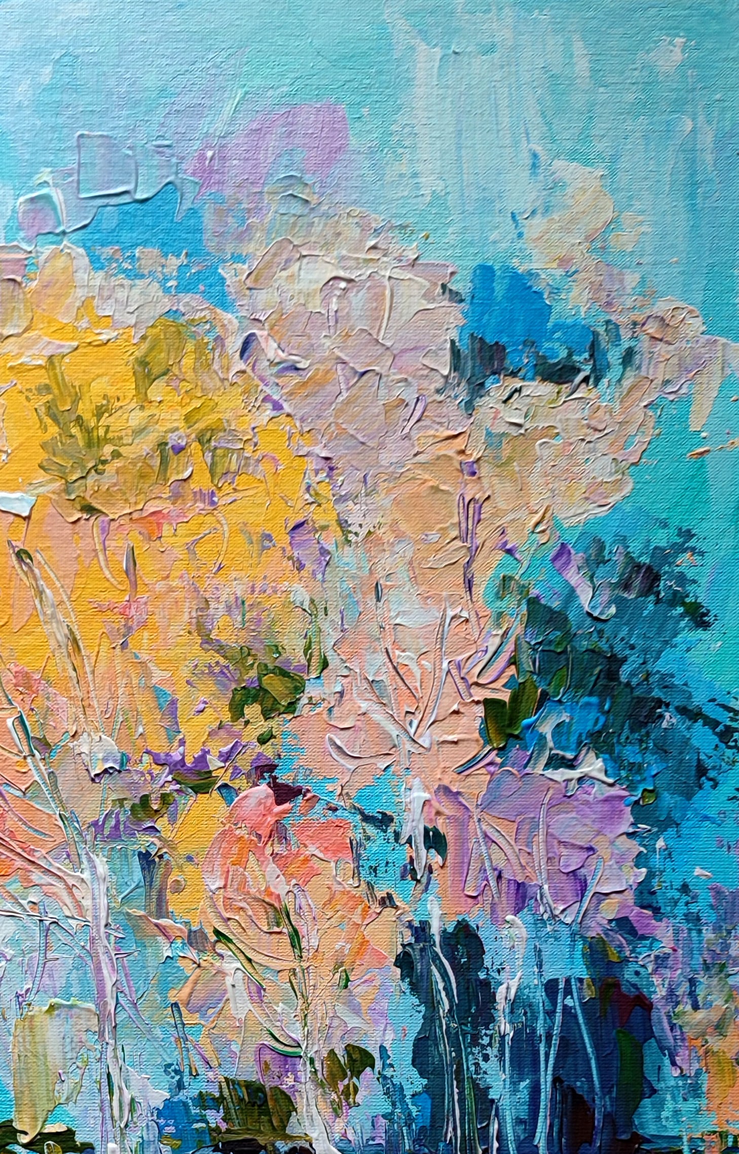 Acrylic painting Spring Olena Kirik - 3
