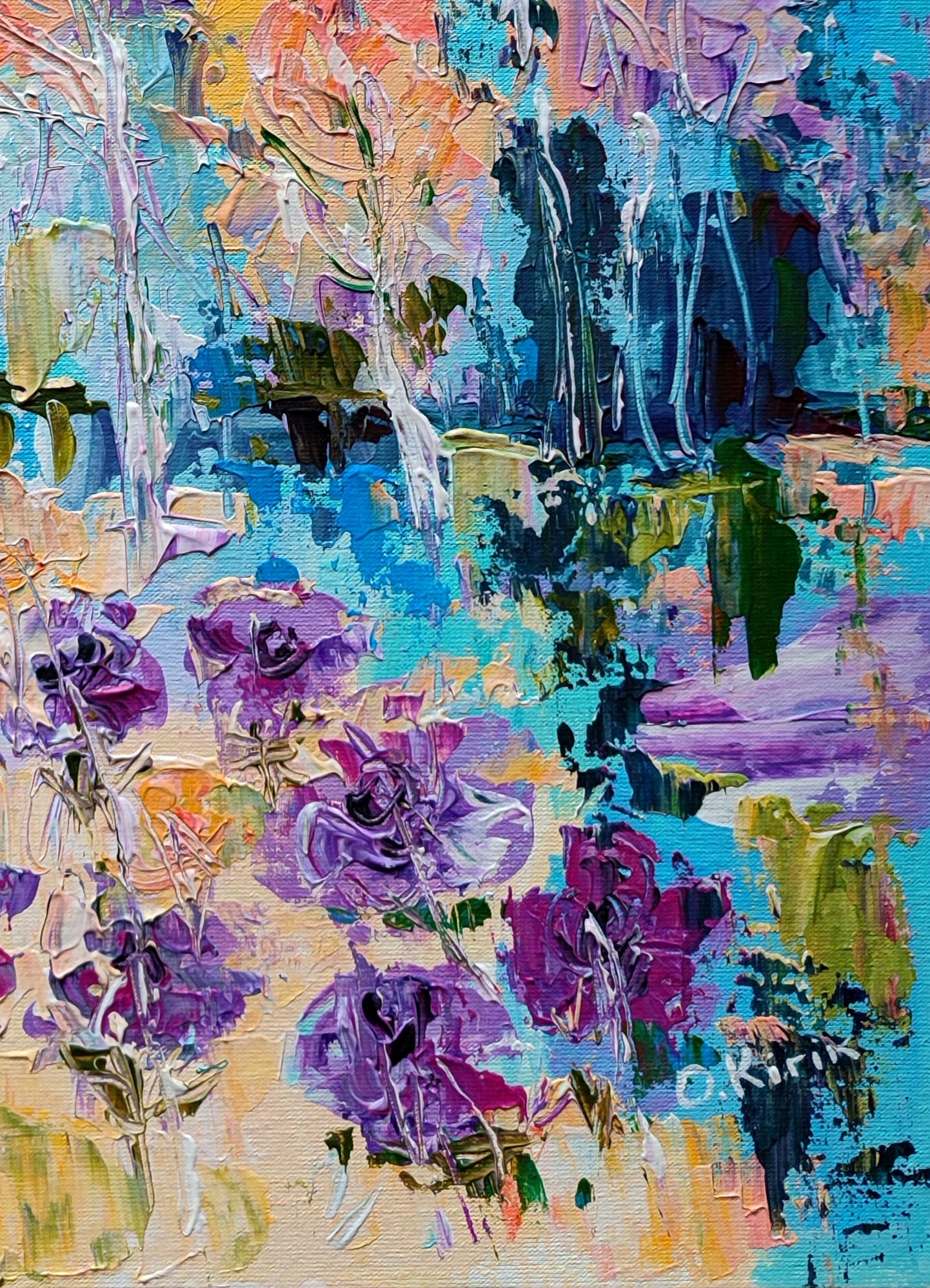 Acrylic painting Spring Olena Kirik - 5