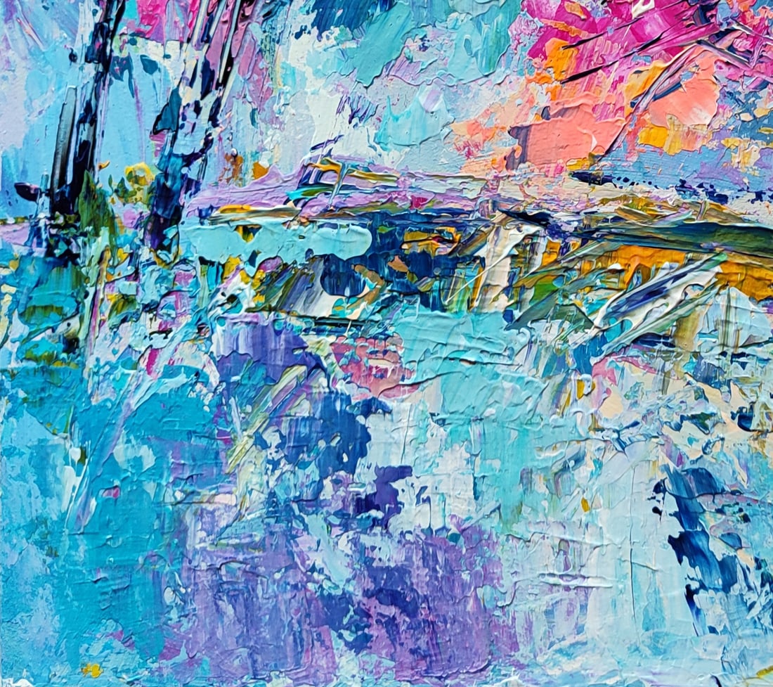 Acrylic painting Wind Olena Kirik - 4