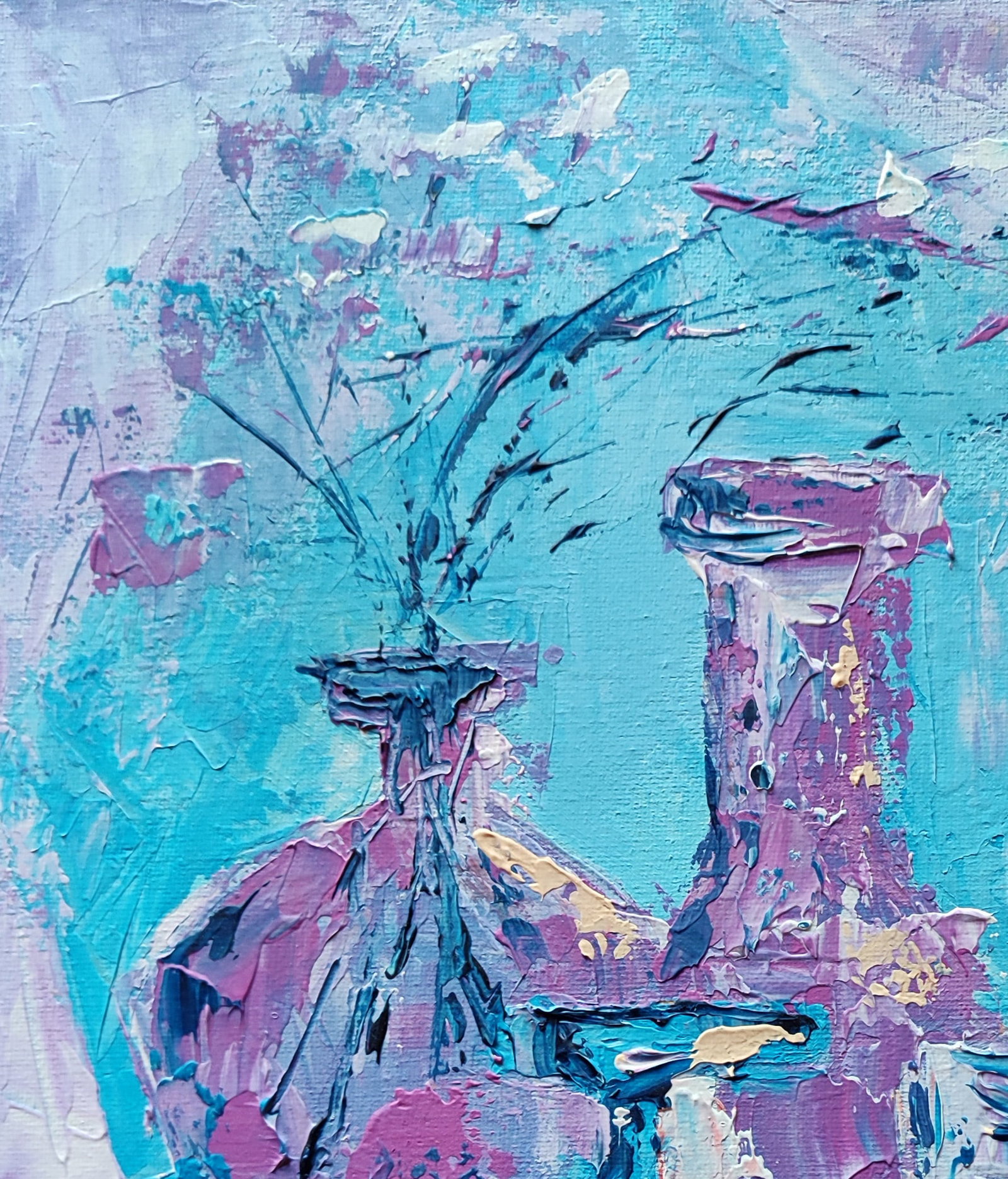 Acrylic painting Mandarin Olena Kirik - 2