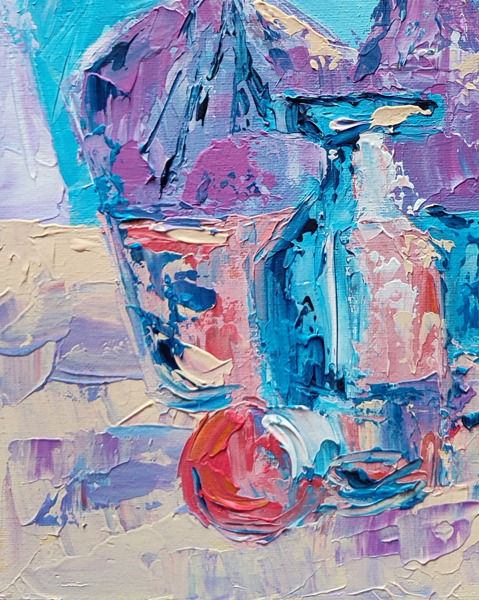Acrylic painting Mandarin Olena Kirik - 4