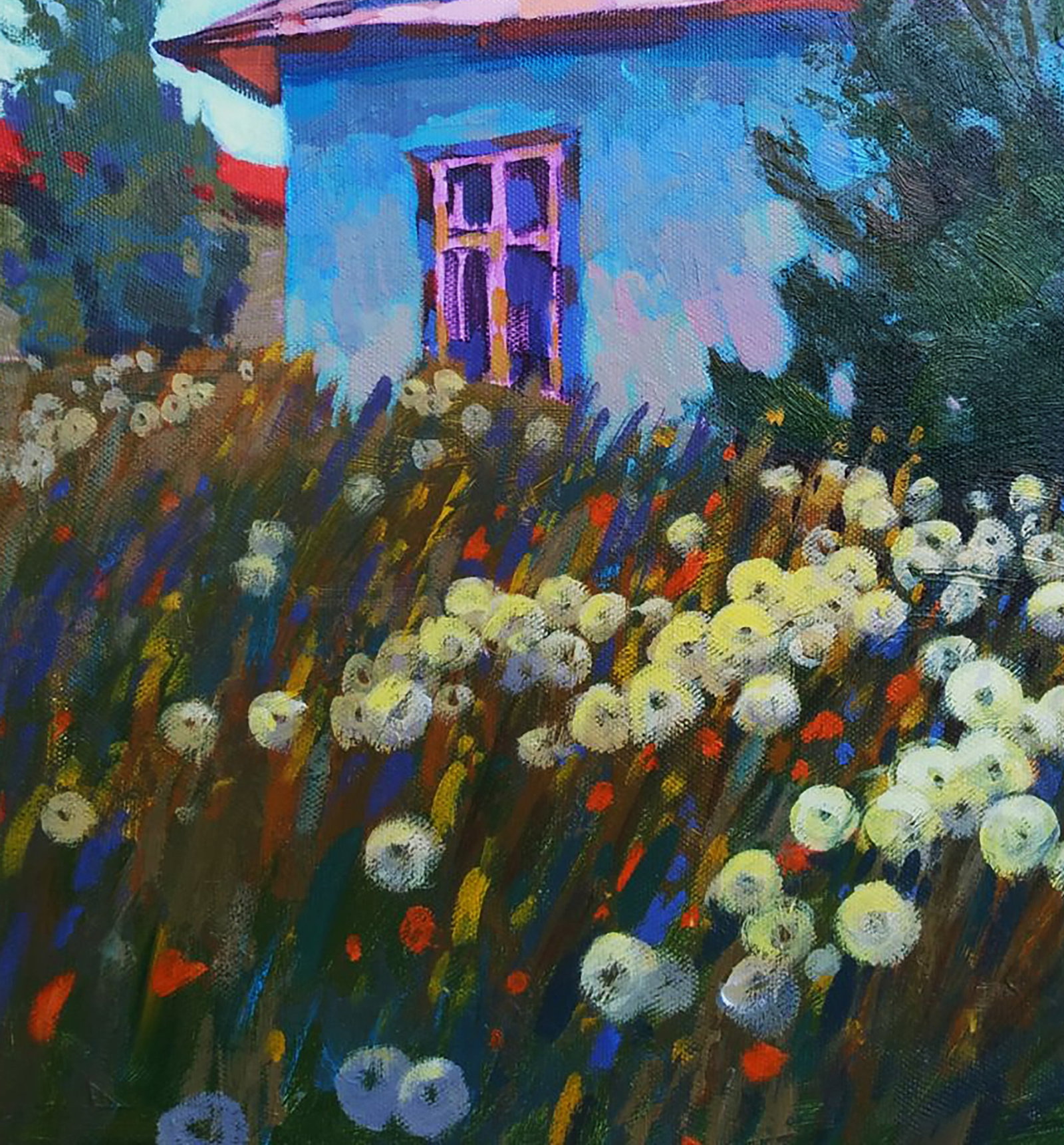 Acrylic painting Dandelions Serhii Kachyn - 4