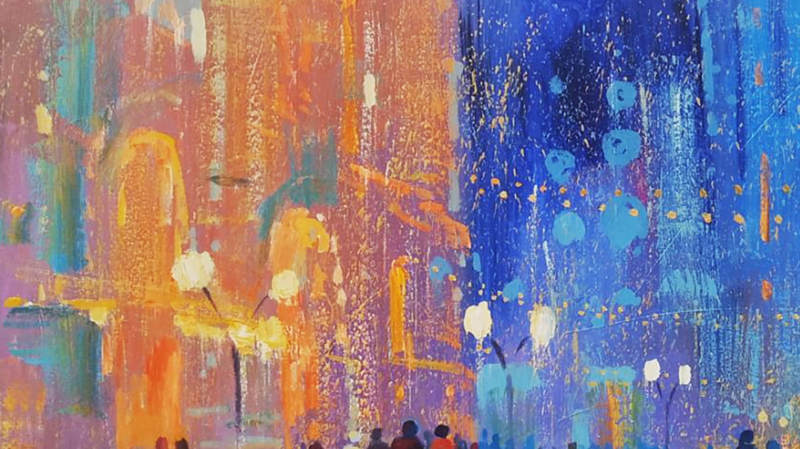 Acrylic painting Before Christmas Serhii Kachyn - 2