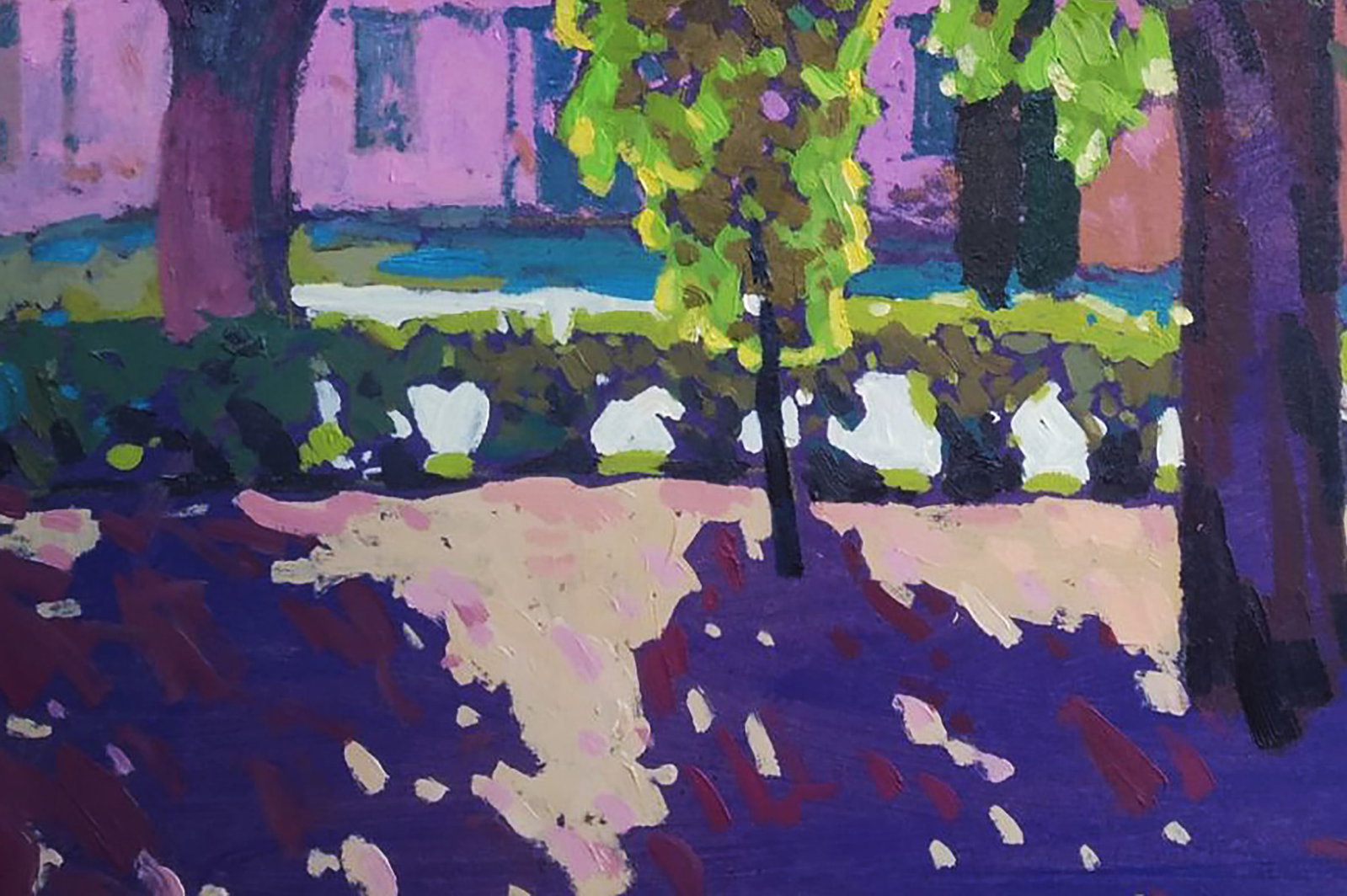 Acrylic painting Afternoon in the city Serhii Kachyn - 4