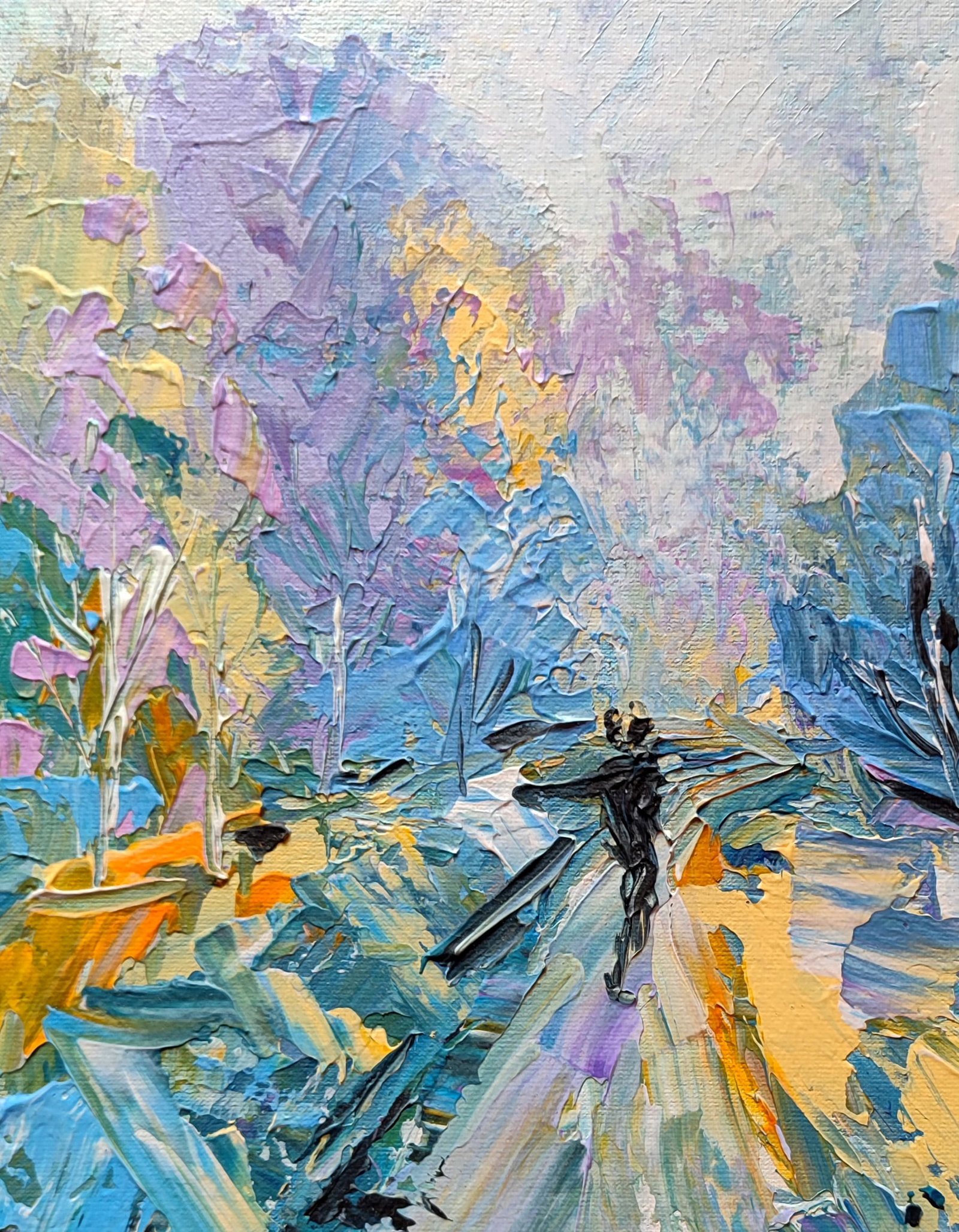Acrylic painting After the rain Olena Kirik - 2