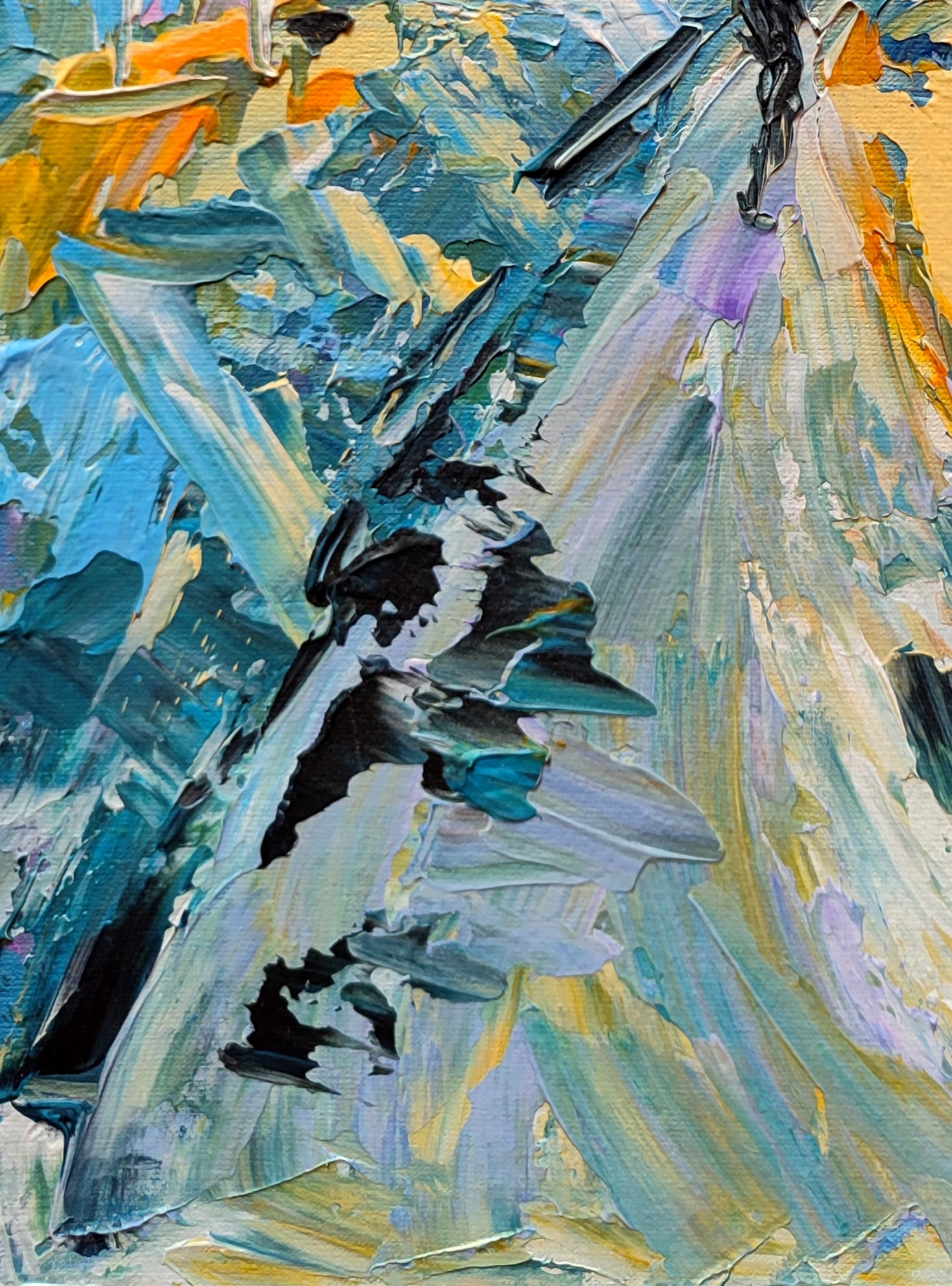 Acrylic painting After the rain Olena Kirik - 4