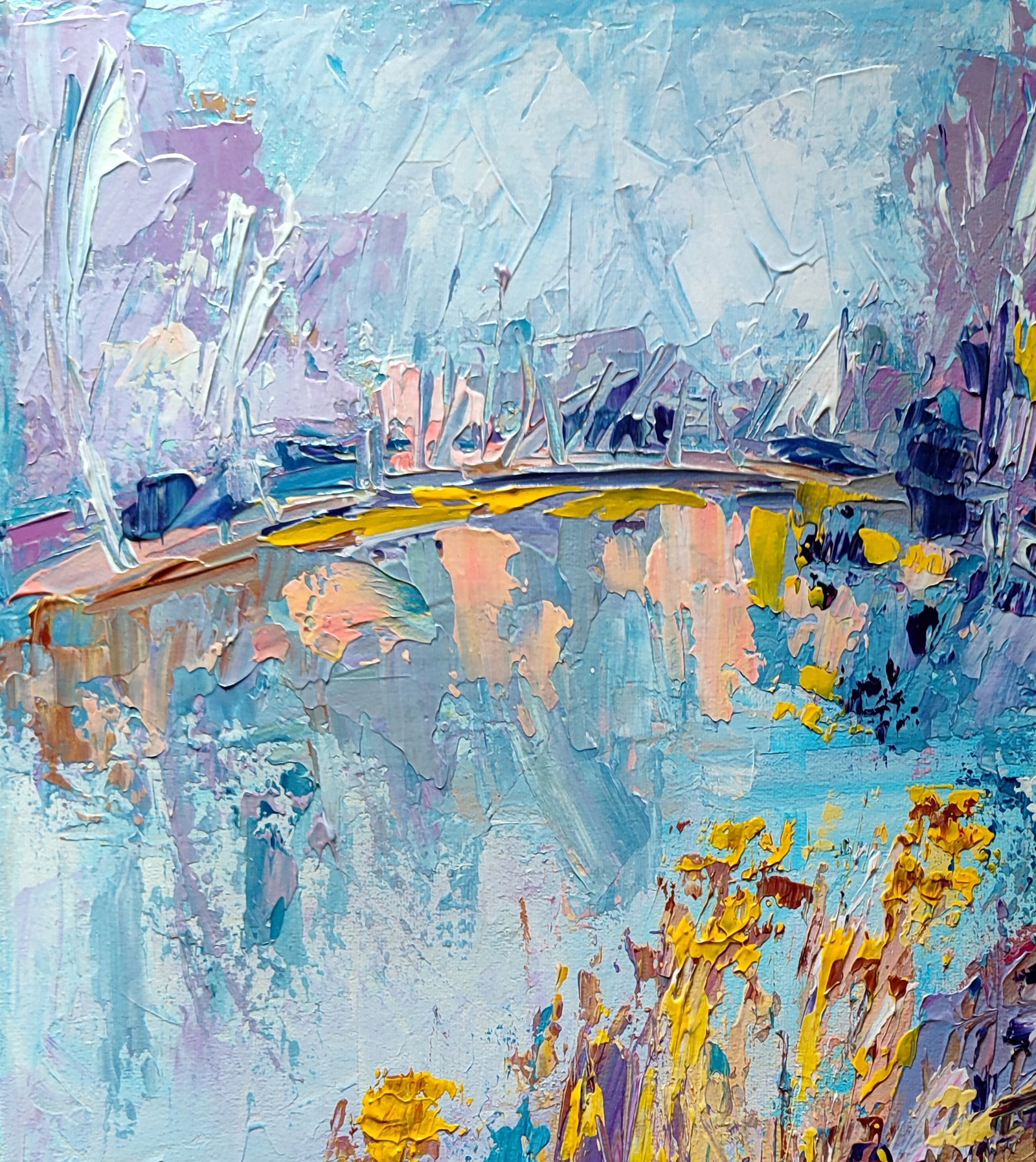 Acrylic painting Premonition of winter Olena Kirik - 2