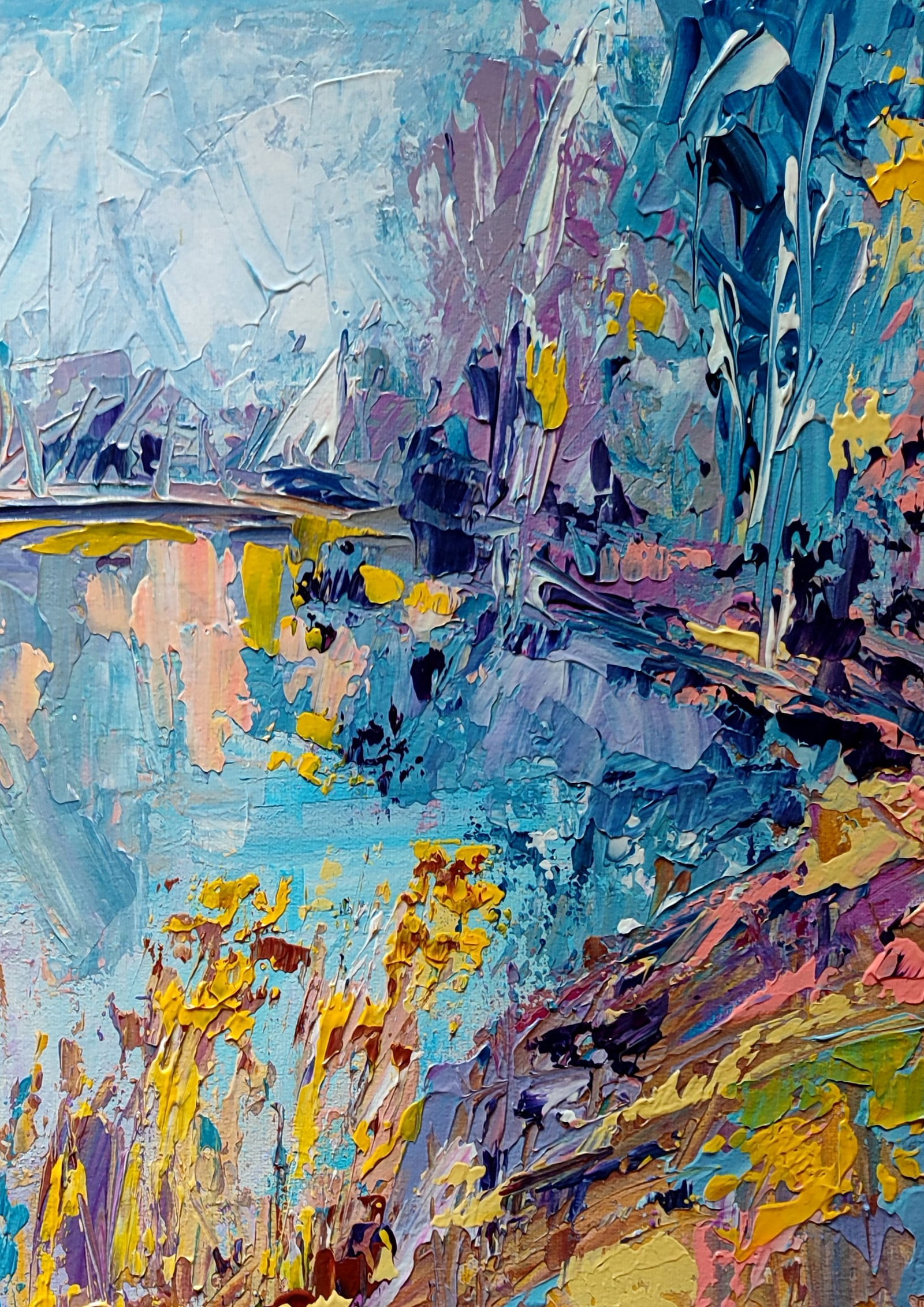 Acrylic painting Premonition of winter Olena Kirik - 3