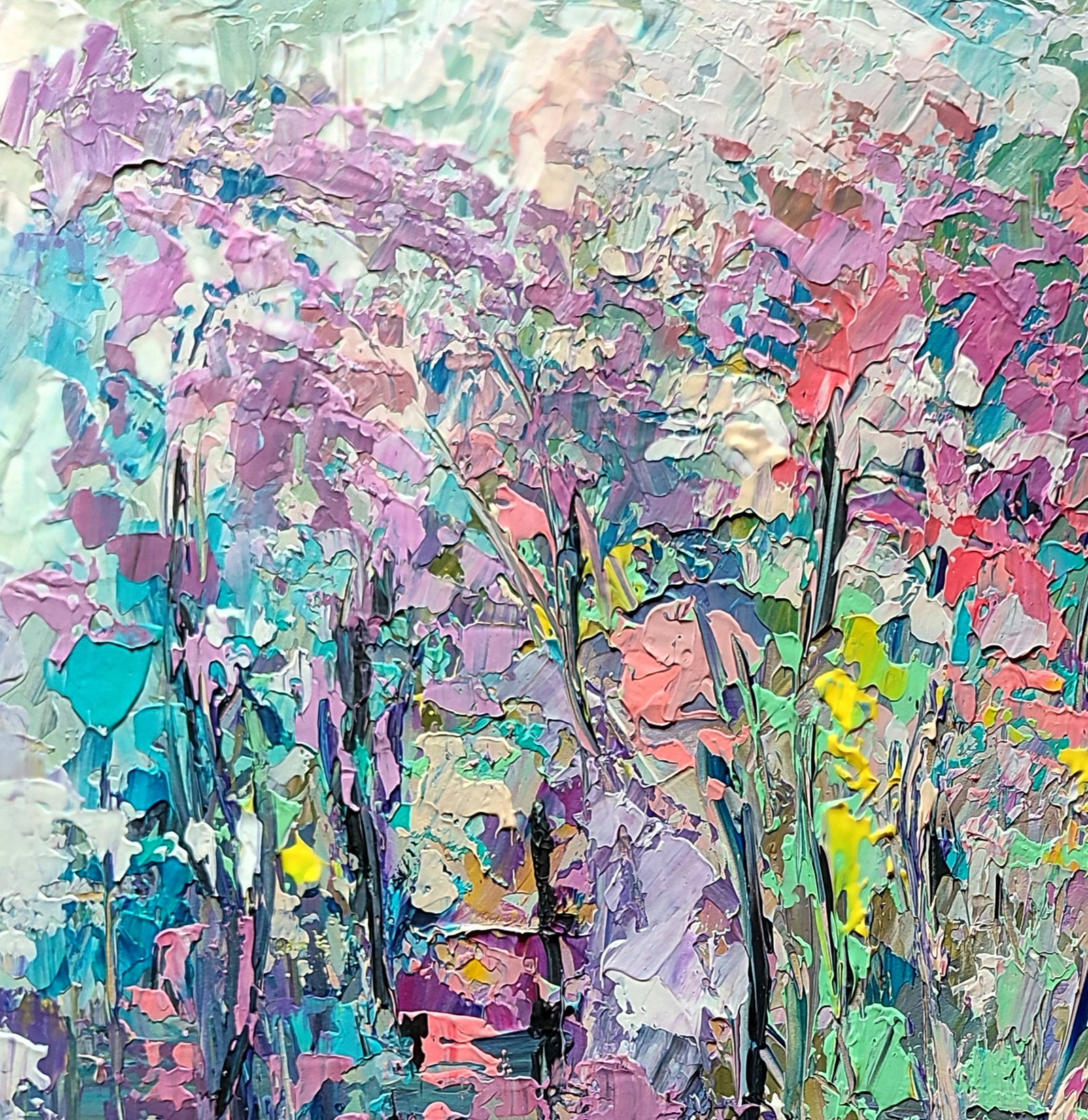 Acrylic painting Spring blooms Olena Kirik - 2