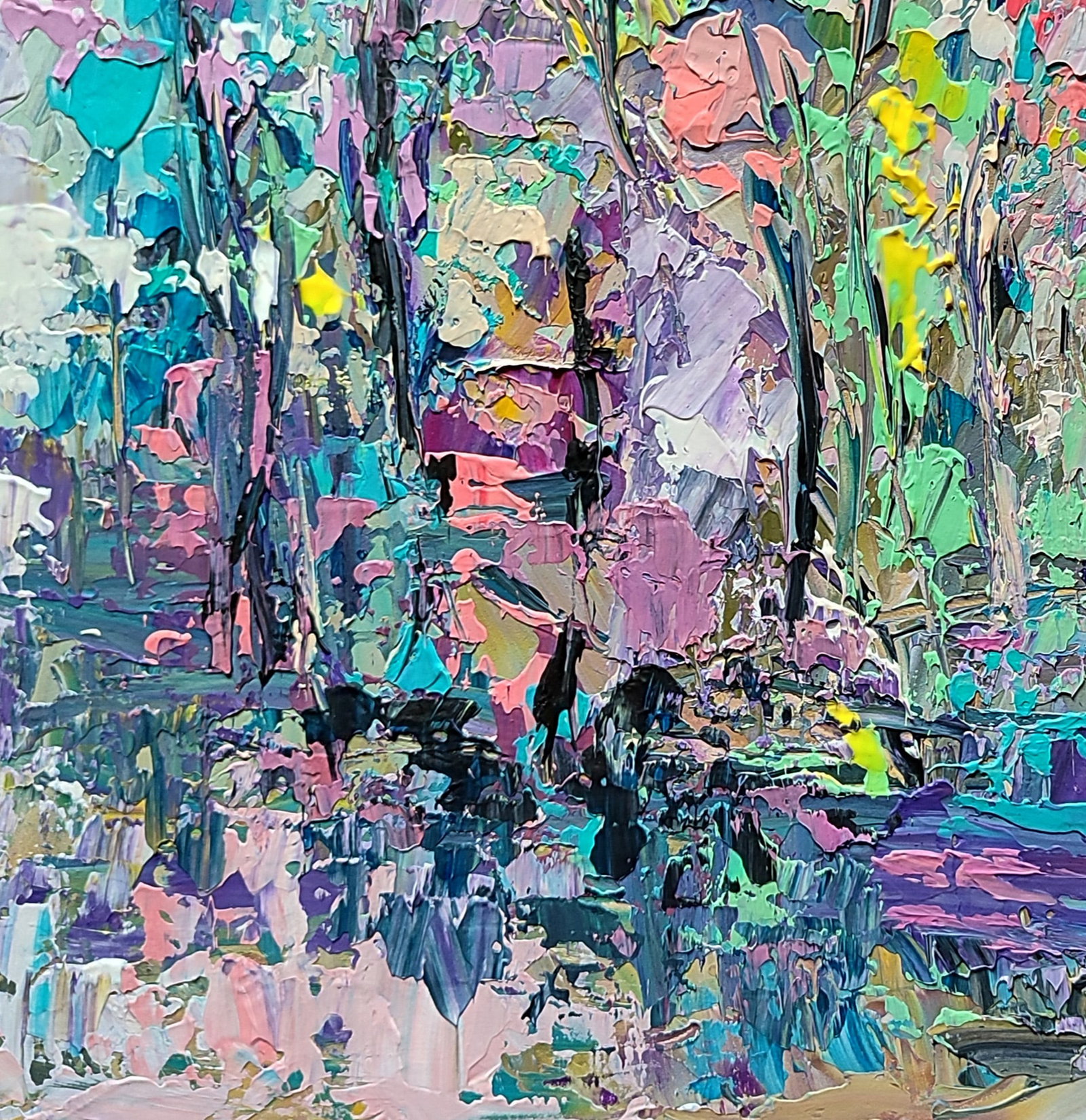 Acrylic painting Spring blooms Olena Kirik - 4