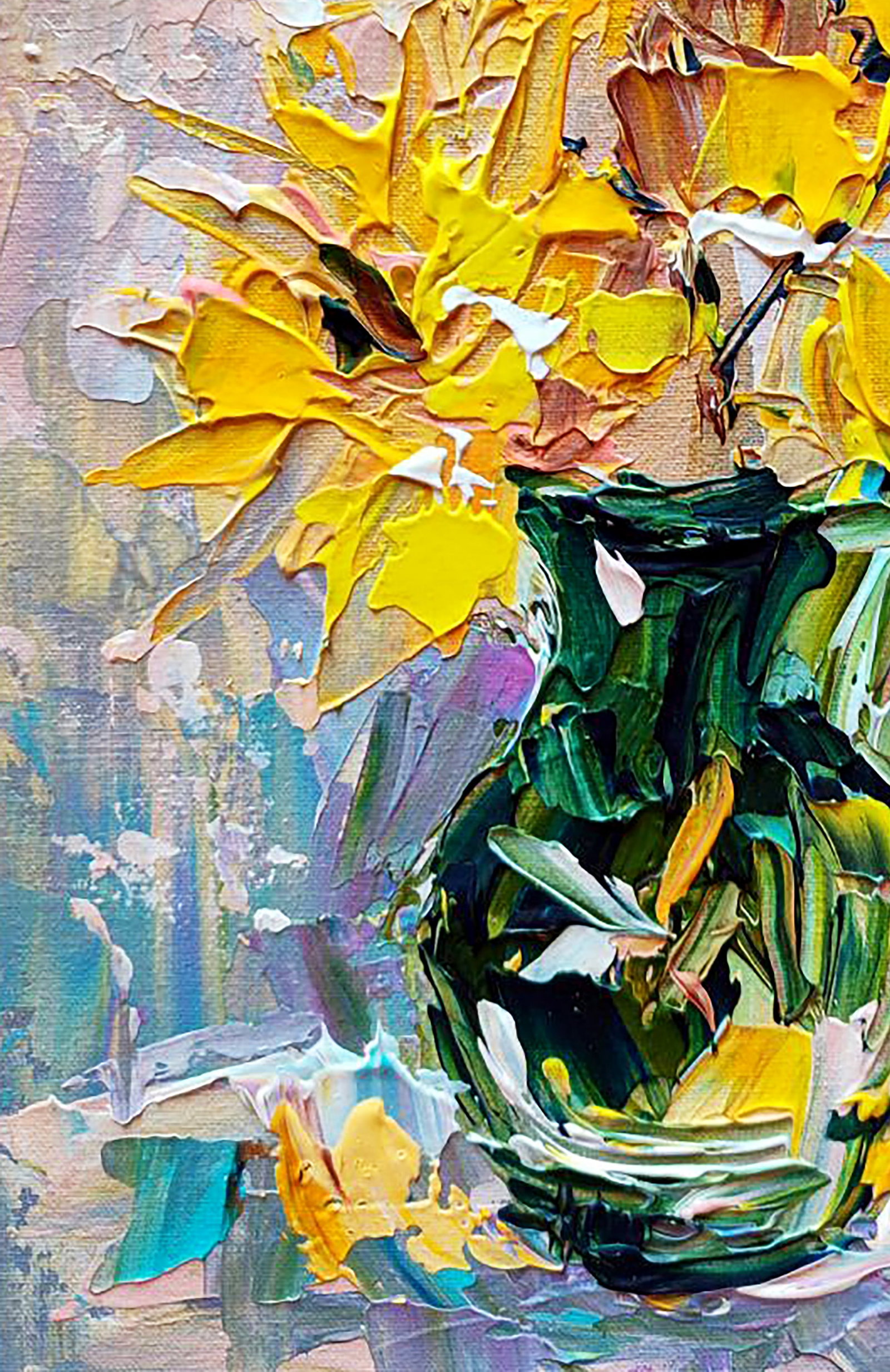 Acrylic painting Little suns Olena Kirik - 4