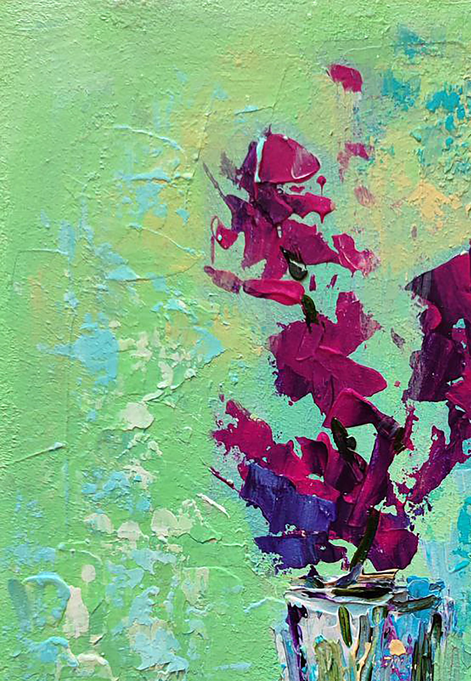 Acrylic painting Incomparable magenta Olena Kirik - 2