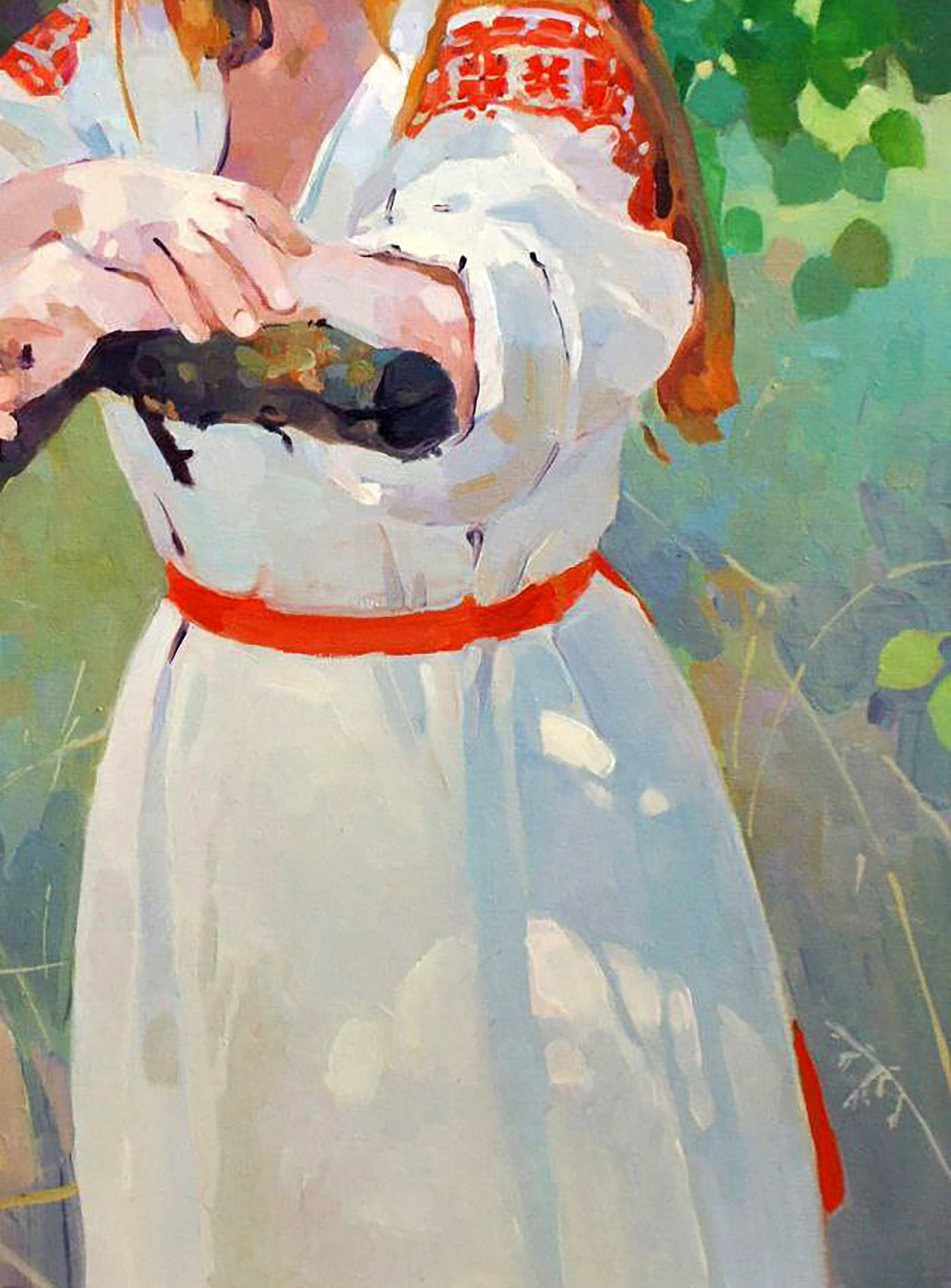 Oil painting Apricots in the shade Anastasia Yaroshevich - 5