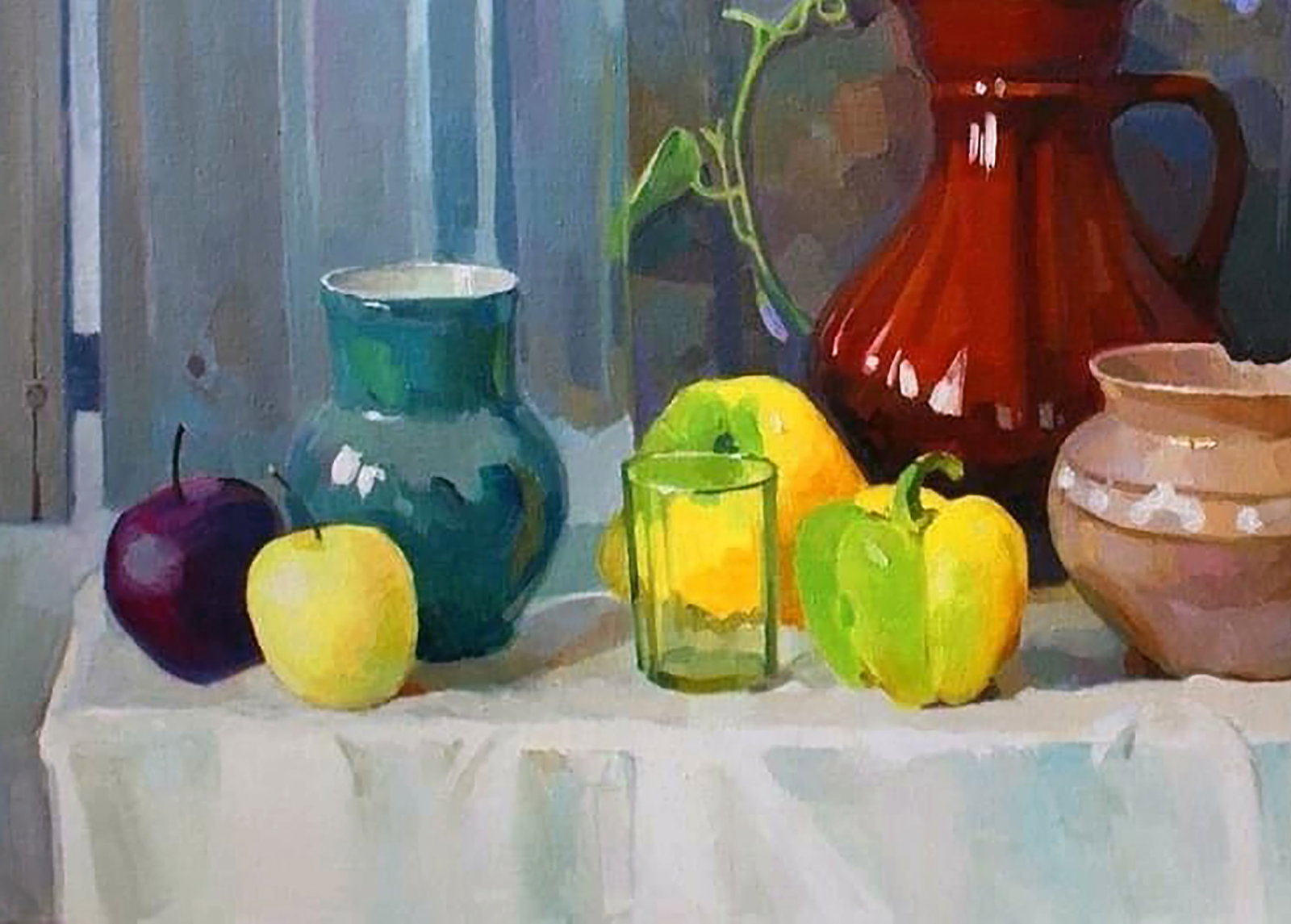 Oil painting Still life with sweet pepper Anastasia Yaroshevich - 4
