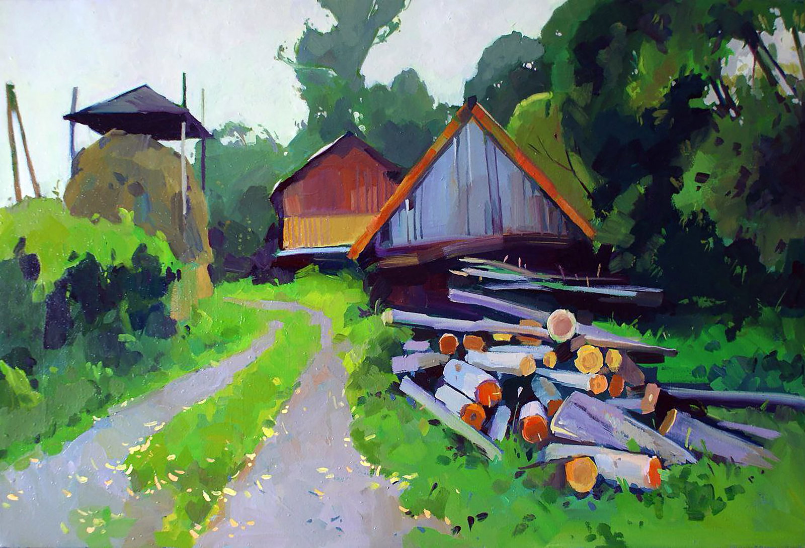 Oil painting Fall has come Anastasia Yaroshevich: Title: Oil painting Fall has come Anastasia Yaroshevich Description: 36YARO Painter: Anastasia Yaroshevich Size: 40x60 cm/15.74x23.62 inches Components: oil, canvas Original painting CONDITION:
