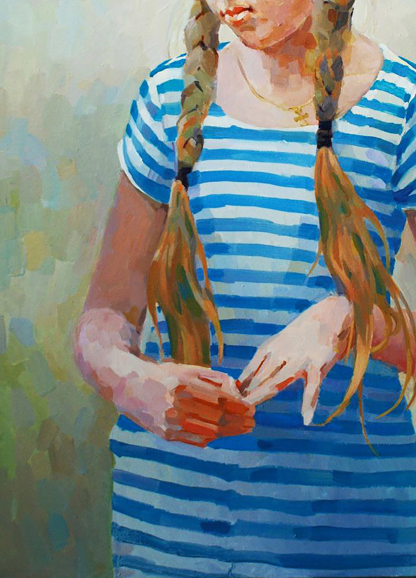 Oil painting Morning portrait of a girl Anastasia Yaroshevich - 4