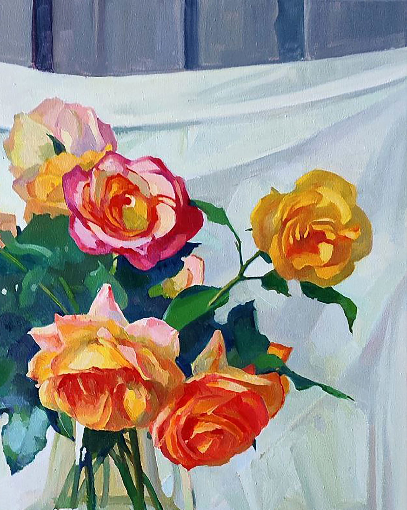 Oil painting Roses Anastasia Yaroshevich - 3