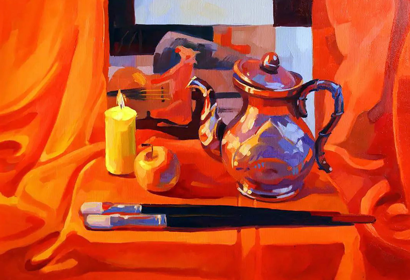 Oil painting Warm Anastasia Yaroshevich: Title: Oil painting Warm Anastasia Yaroshevich Description: 52YARO Painter: Anastasia Yaroshevich Size: 40x60 cm/15.74x23.62 inches Components: oil, canvas Original painting CONDITION: excellent ARTIS