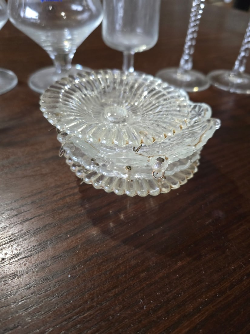 Assorted European Beer Advertising Glasses & Crystal Serving Pieces - 9