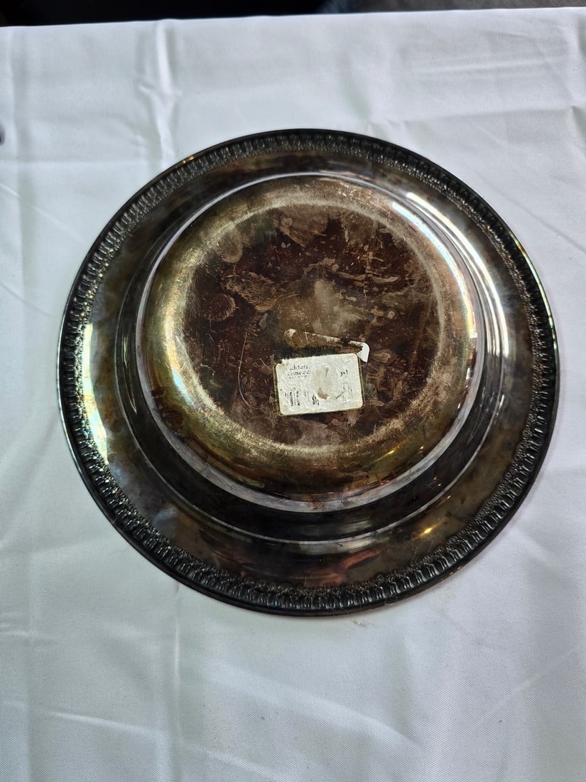 Everlast Hand Wrought Aluminum Covered Dish and Beaded Silver Plate Bowl - 5
