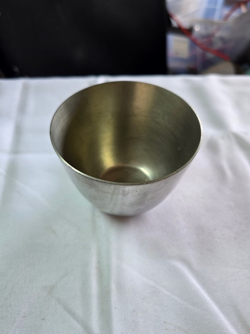 Collection of Seven Vintage Pewter Cups from Kalmar and Leonard - 2