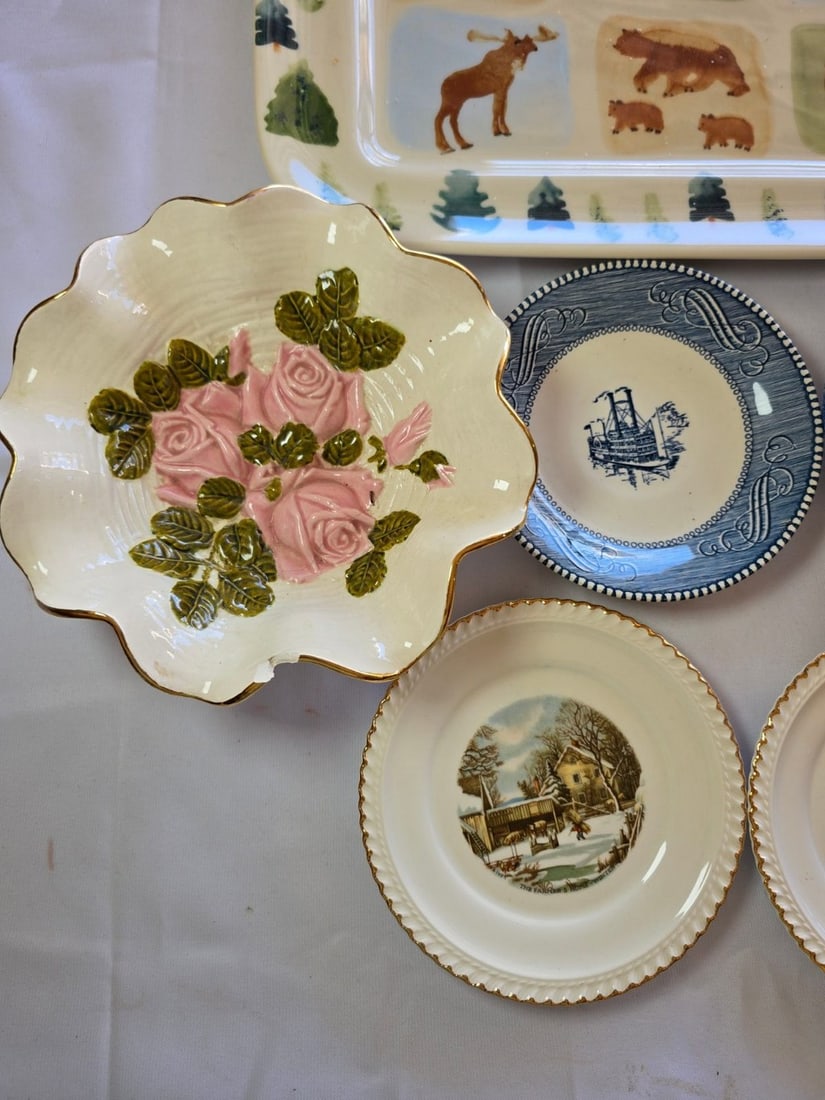 Collection of Assorted Decorative Plates and Trays - 3