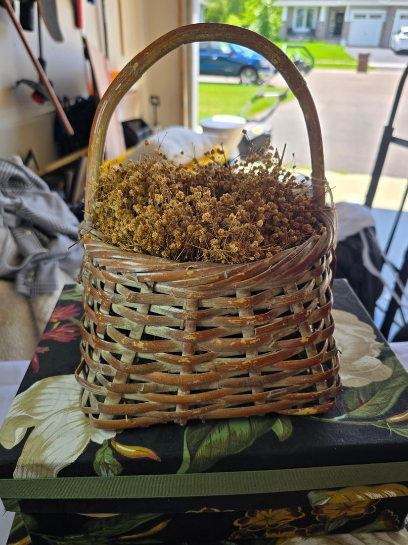 Set of Two Floral Storage Boxes with Woven Basket - 3
