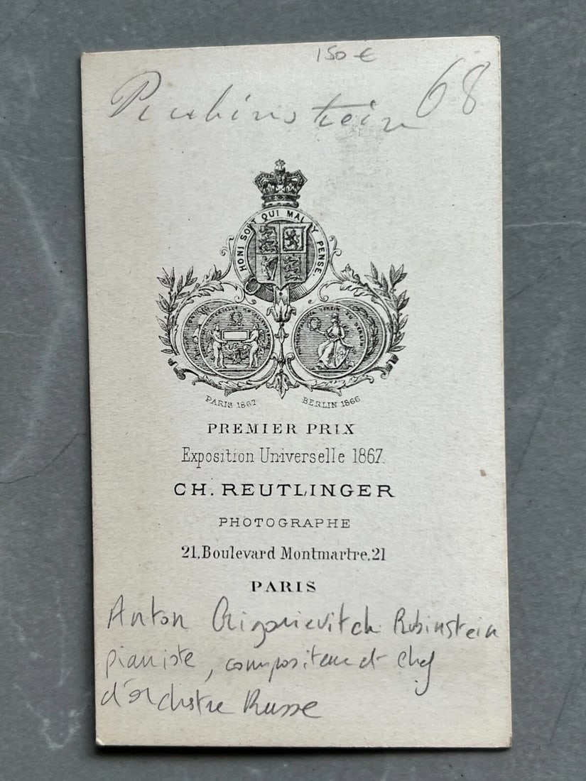 CDV Photo – Anton Rubinstein, Sarony and one Reutlinger Photograph 19th century - 8