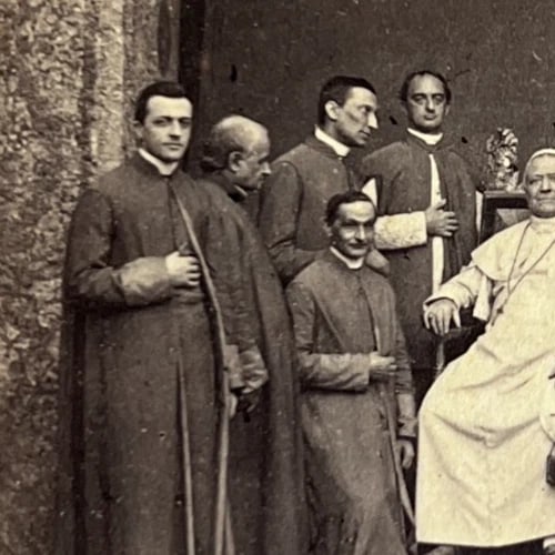 Pie IX Cardinals Portrait Photograph 19th century Rare CDV - 3
