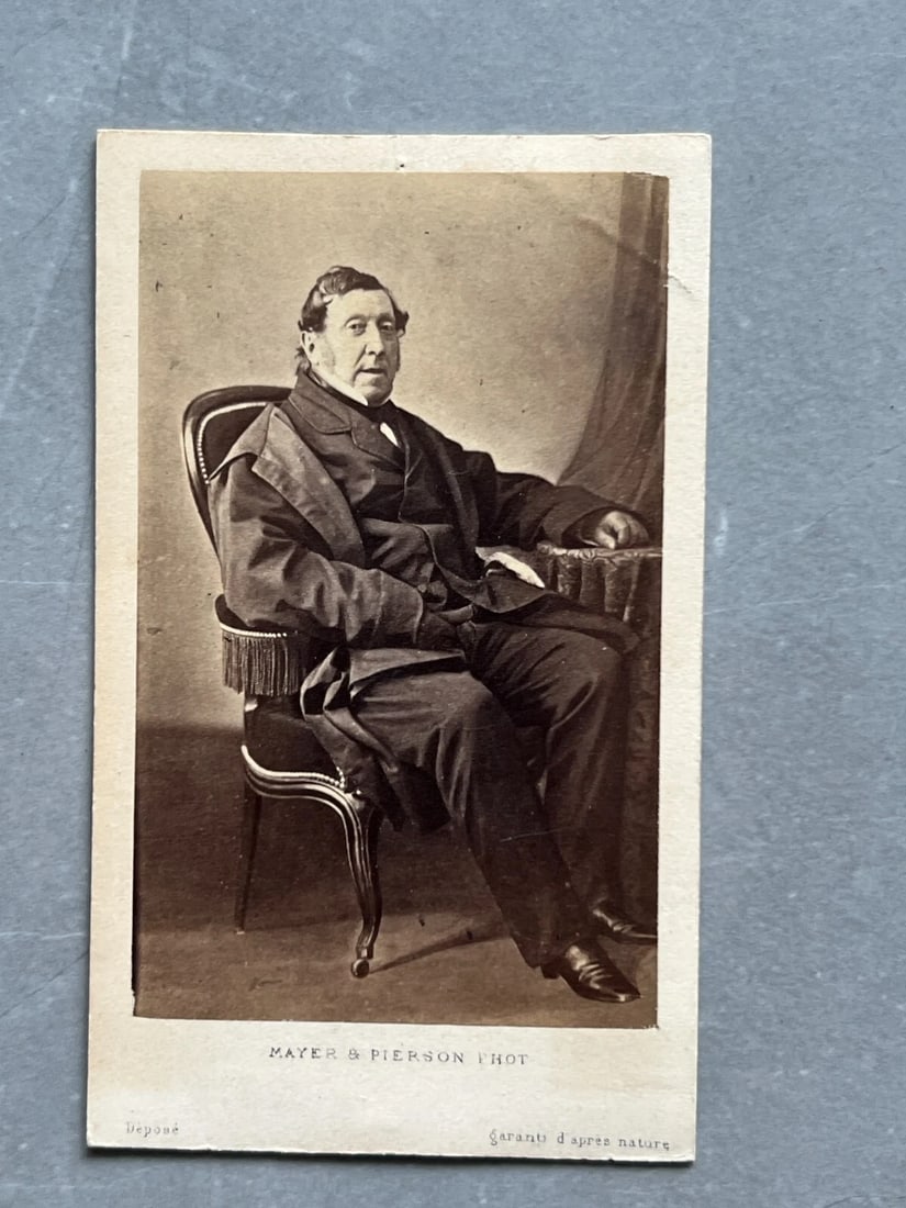 CDV Photo Portrait Composer Gioachino Antonio Rossini Photograph 19th century - 2